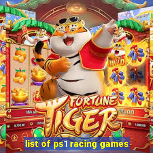 list of ps1 racing games